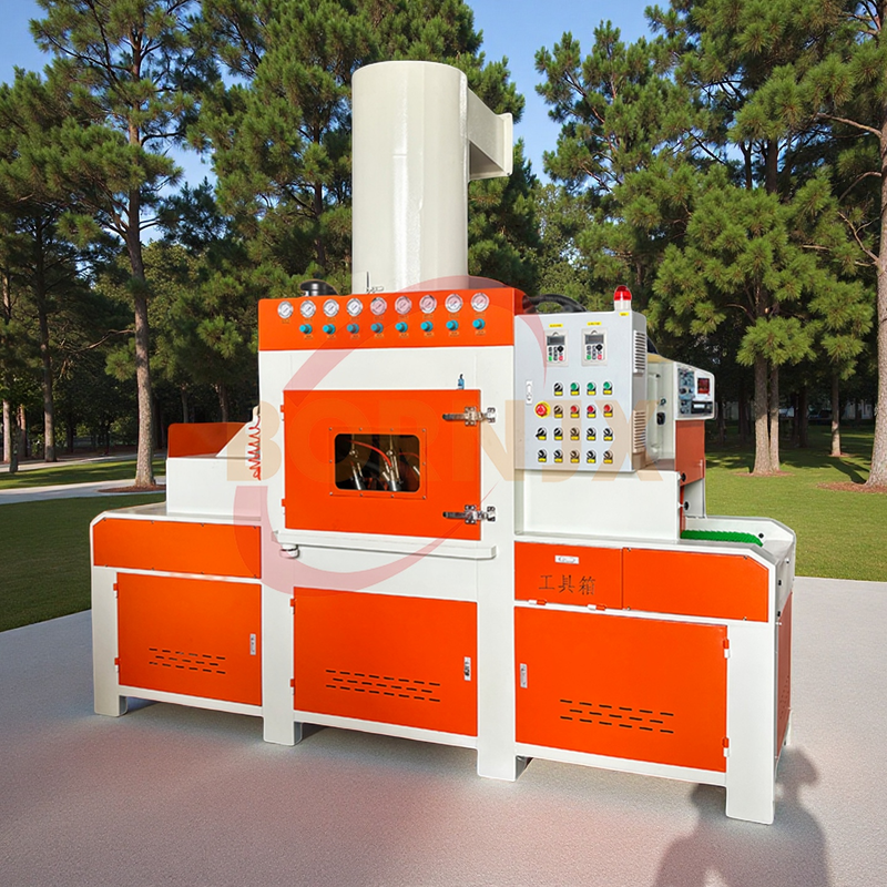 PLC Controlled Automatic Dry High-Efficiency Steel Grit Sandblaster for Metal Phone Cases, Glass & Engine Conveying Systems - Bornjx Machinery