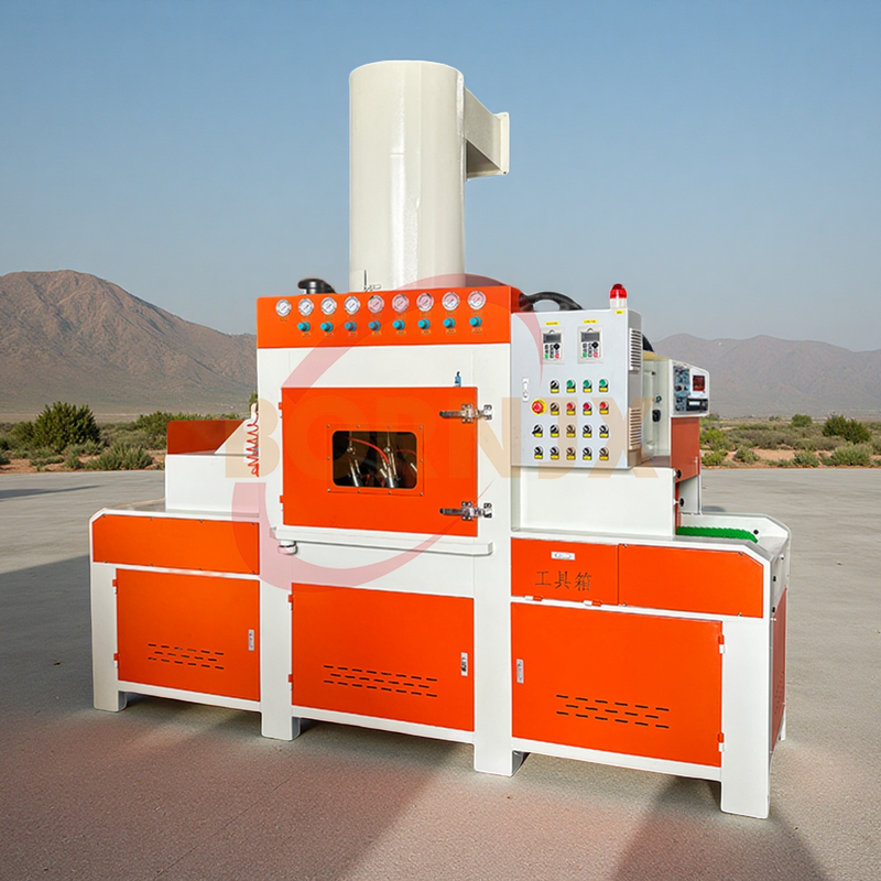 PLC Controlled Automatic Dry High-Efficiency Steel Grit Sandblaster for Metal Phone Cases, Glass & Engine Conveying Systems - Bornjx Machinery