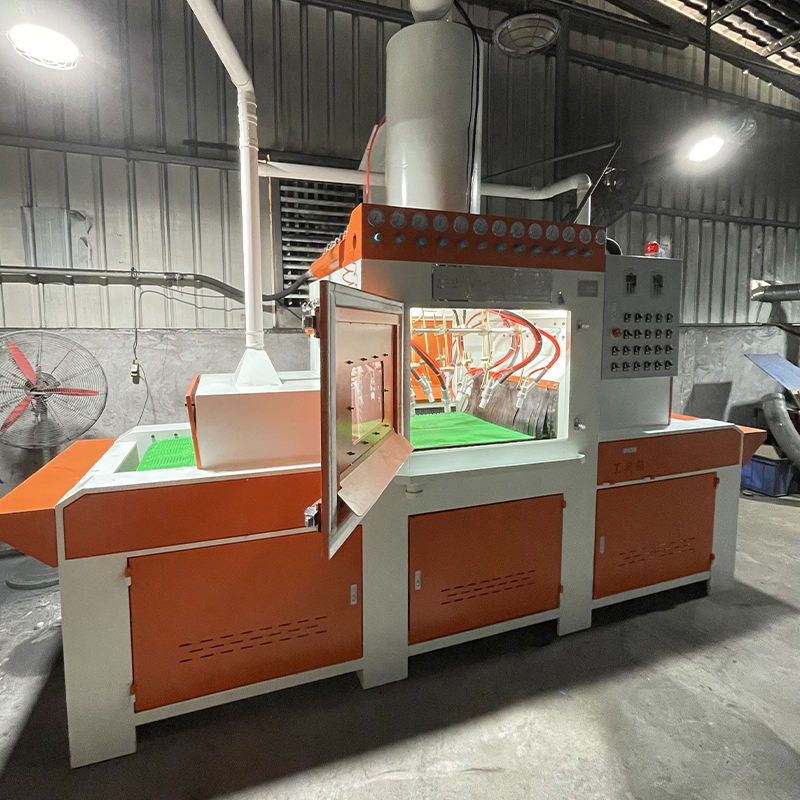 Popular Automatic Wet Conveyor Sandblasting Cabinet, Dust-Free Surface Stripping & Cleaning, Built-in PLC & Pump Core Components - Bornjx Machinery