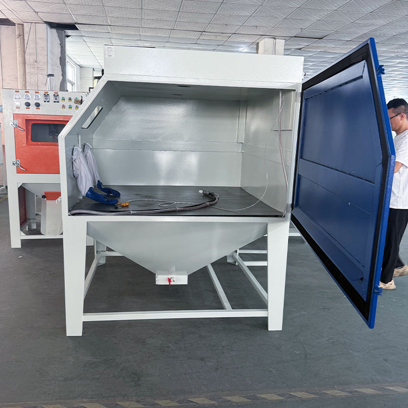 Wholesale Portable Dry & Wet Automatic Sandblaster with PLC Components, For Manual Surface Cleaning - Bornjx Machinery