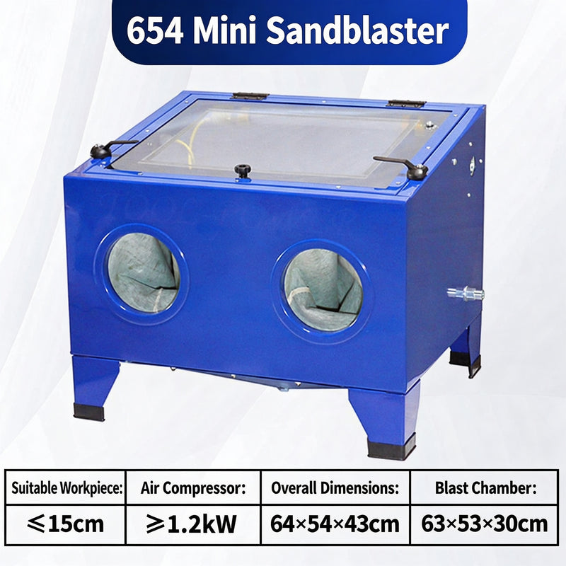 Small Manual Dry High-Pressure Sandblaster, 22KW, Efficient & Easy to Use for Metal Rust