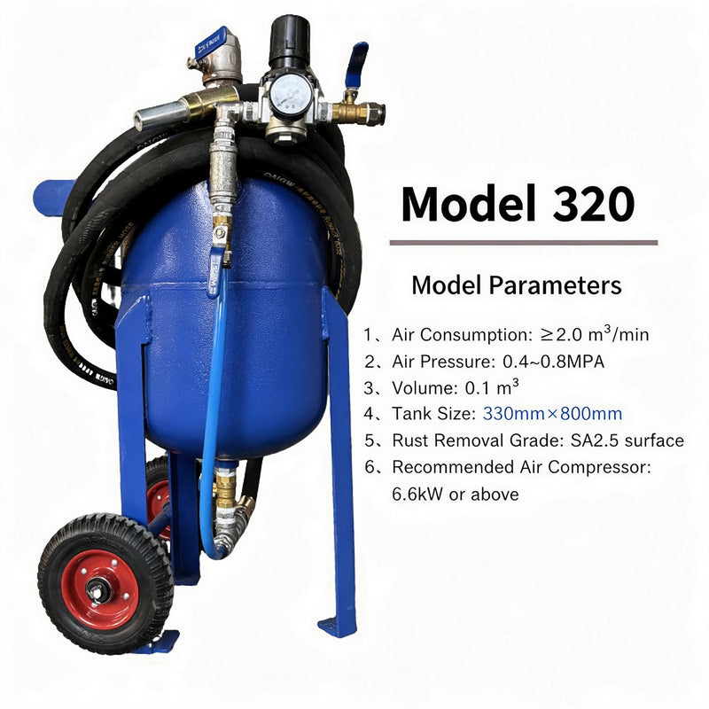 Wholesale Manual High-Pressure Polishing Sandblasting Pot