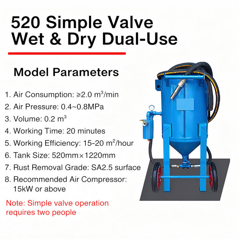 Wholesale Manual High-Pressure Polishing Sandblasting Pot