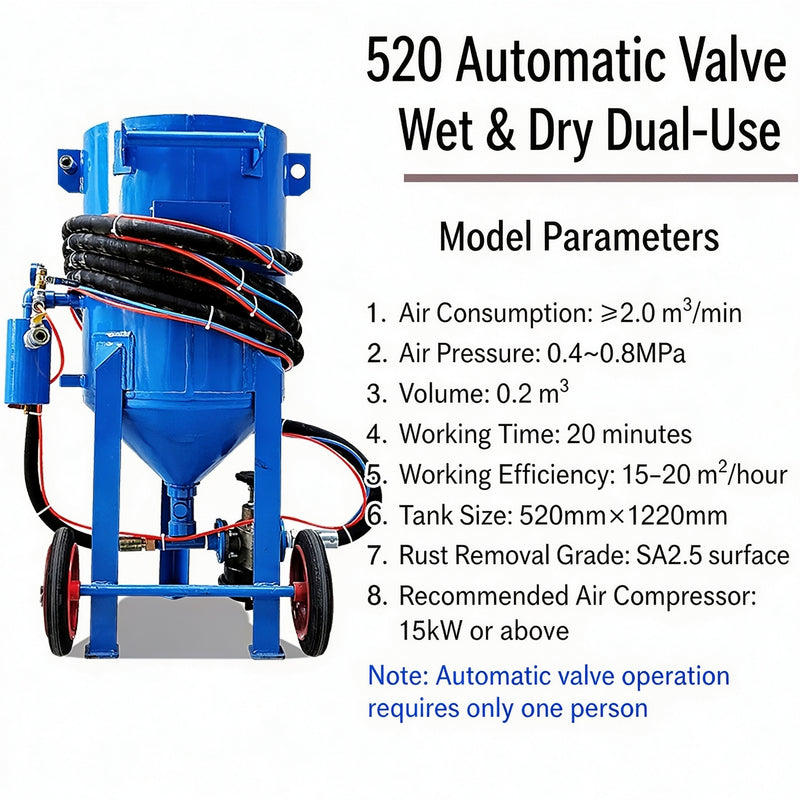 Wholesale Manual High-Pressure Polishing Sandblasting Pot