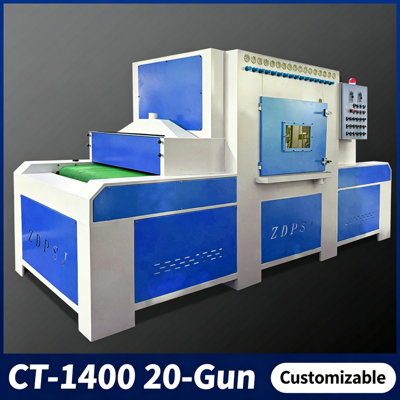 PLC Controlled Automatic Dry High-Efficiency Steel Grit Sandblaster for Metal Phone Cases, Glass & Engine Conveying Systems