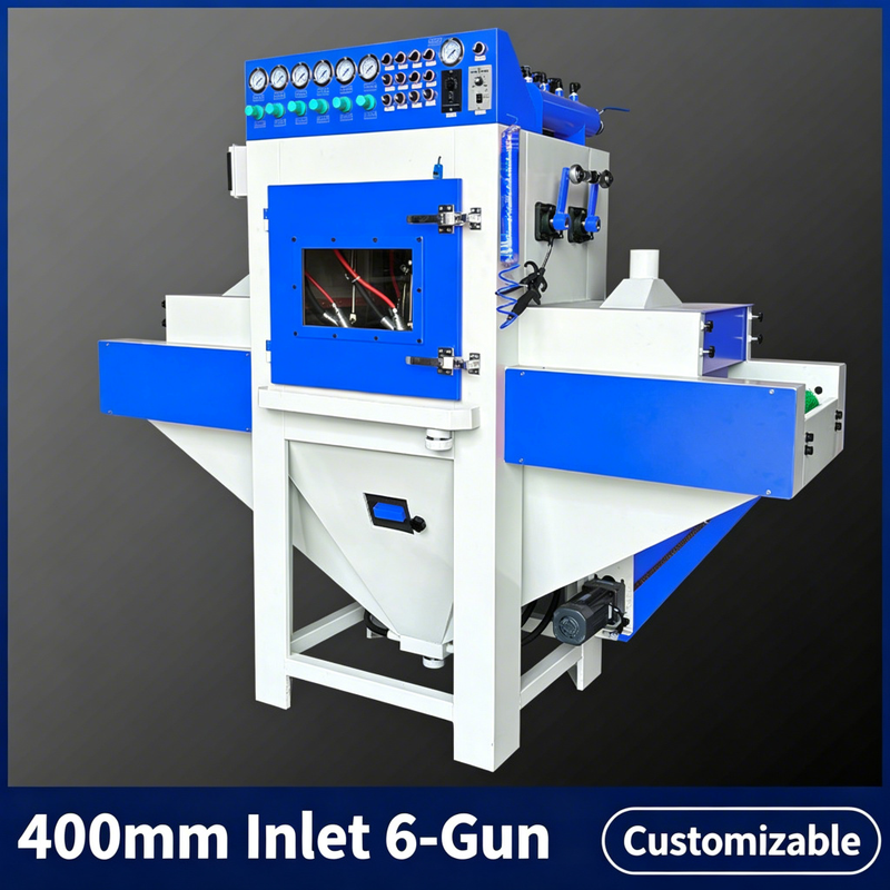 PLC Controlled Automatic Dry High-Efficiency Steel Grit Sandblaster for Metal Phone Cases, Glass & Engine Conveying Systems