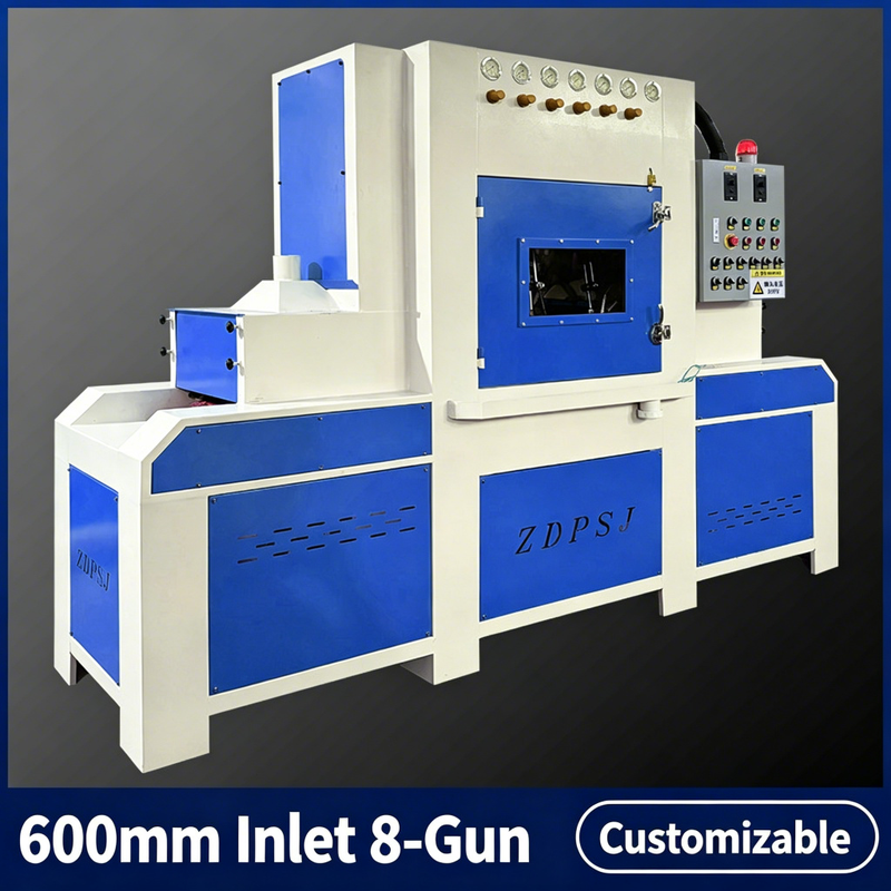 PLC Controlled Automatic Dry High-Efficiency Steel Grit Sandblaster for Metal Phone Cases, Glass & Engine Conveying Systems