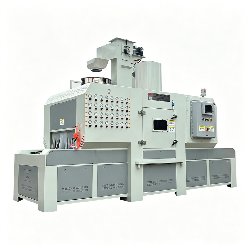 PLC Controlled Automatic Dry High-Efficiency Steel Grit Sandblaster for Metal Phone Cases, Glass & Engine Conveying Systems