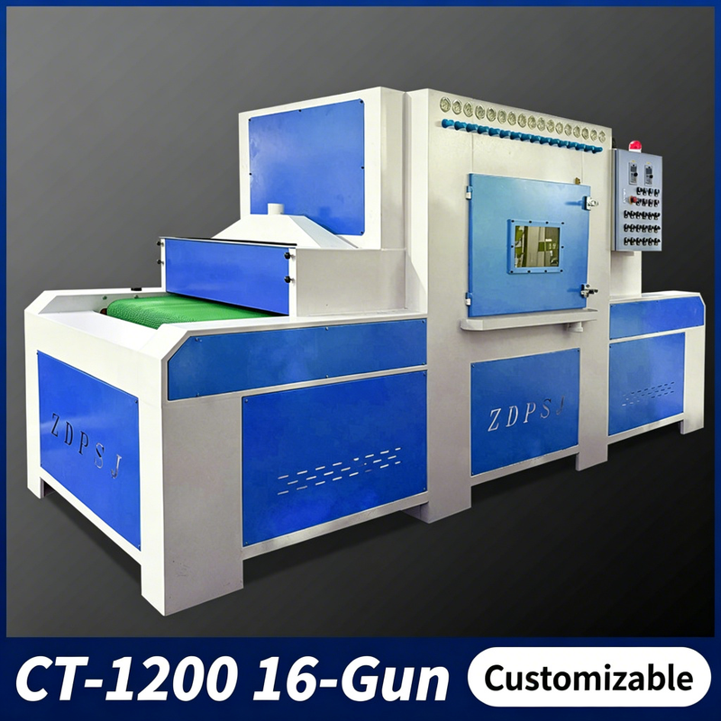 PLC Controlled Automatic Dry High-Efficiency Steel Grit Sandblaster for Metal Phone Cases, Glass & Engine Conveying Systems