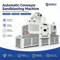 PLC Controlled Automatic Dry High-Efficiency Steel Grit Sandblaster for Metal