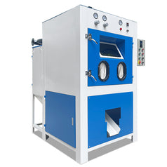 BORNJX  Automatic Rotary Drum Sandblaster — Uniform Batch Blasting for Small Parts, Customizable Basket Size
