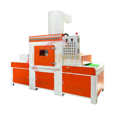 Large Automatic Conveyor Sandblaster with Metal Frame, Equipped with Engine Core Components & Rail Transmission System - Bornjx Machinery