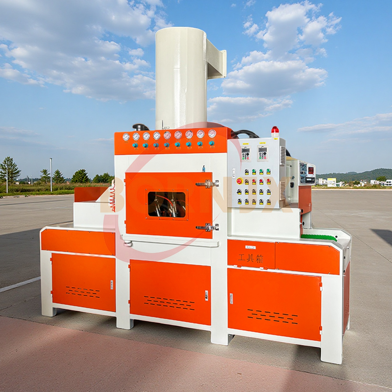 PLC Controlled Automatic Dry High-Efficiency Steel Grit Sandblaster for Metal Phone Cases, Glass & Engine Conveying Systems - Bornjx Machinery