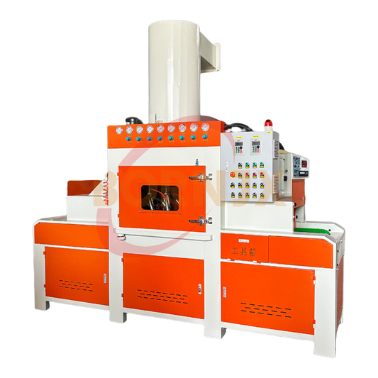 PLC Controlled Automatic Dry High-Efficiency Steel Grit Sandblaster for Metal Phone Cases, Glass & Engine Conveying Systems - Bornjx Machinery