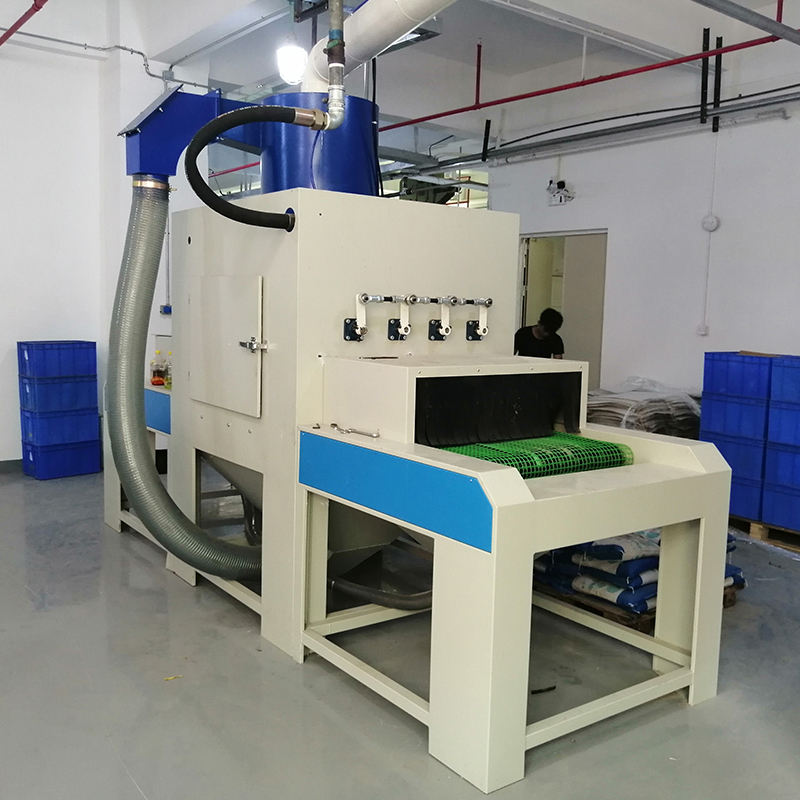 Popular Automatic Wet Conveyor Sandblasting Cabinet, Dust-Free Surface Stripping & Cleaning, Built-in PLC & Pump Core Components - Bornjx Machinery