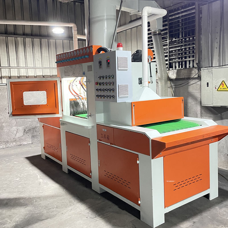 Popular Automatic Wet Conveyor Sandblasting Cabinet, Dust-Free Surface Stripping & Cleaning, Built-in PLC & Pump Core Components - Bornjx Machinery