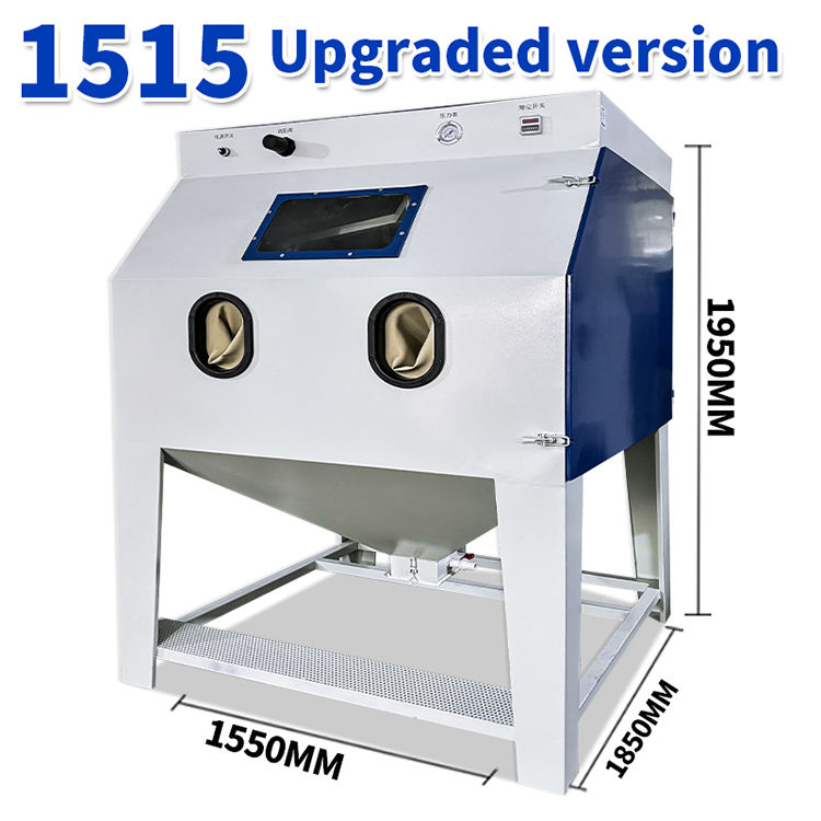 Industrial Manual Dry Rust Removal Sandblaster for Metal, Built-in Motor, Easy Operation, 380V/220V Dual Voltage - Bornjx Machinery