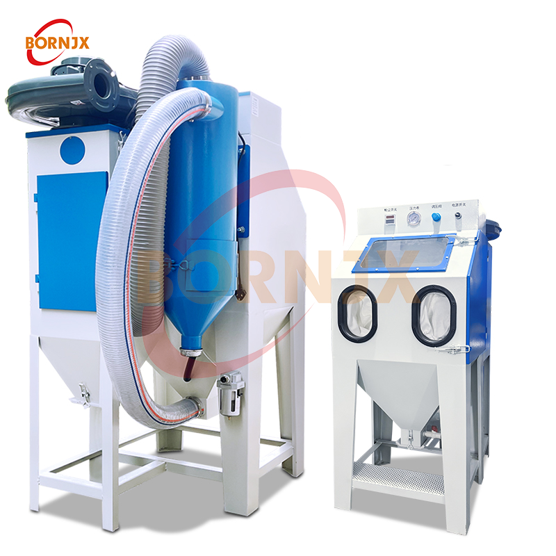 Industrial Eco-Friendly Dry Sandblaster with Cyclone Separator Motor for Dust Removal & Sand-Stone Separation - Bornjx Machinery