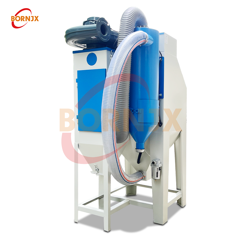 Industrial Eco-Friendly Dry Sandblaster with Cyclone Separator Motor for Dust Removal & Sand-Stone Separation - Bornjx Machinery