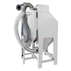 High Performance Dry Sandblaster with Cyclone Separator Dust Cabinet, Manual Adjustable Air Pressure for Deburring - Bornjx Machinery