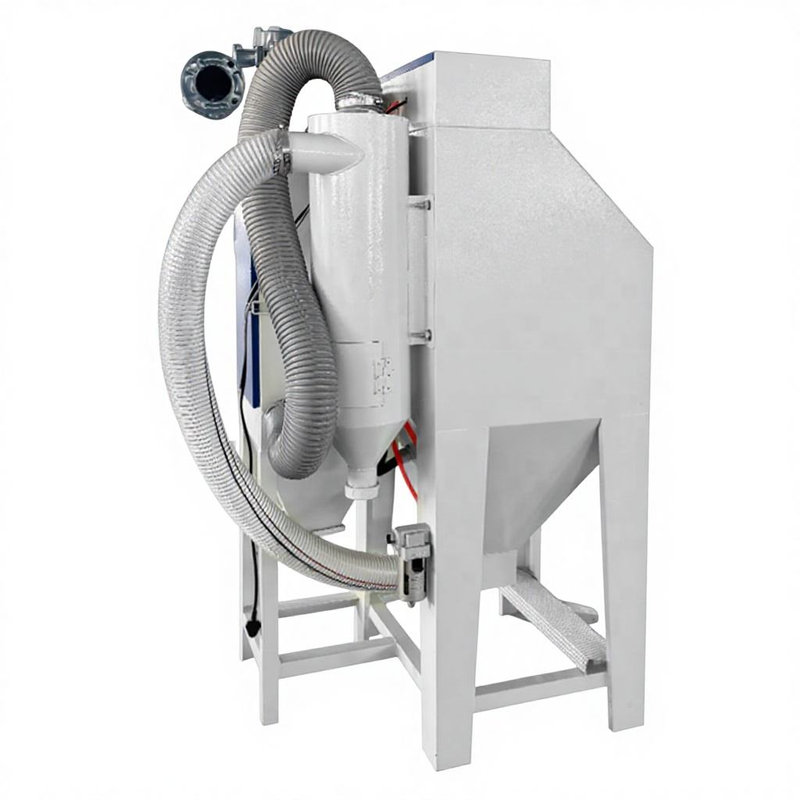 High Performance Dry Sandblaster with Cyclone Separator Dust Cabinet, Manual Adjustable Air Pressure for Deburring - Bornjx Machinery