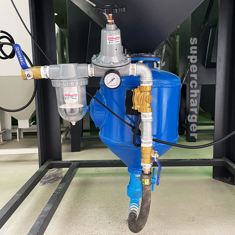 Small Manual Dry High-Pressure Sandblaster, 22KW, Efficient & Easy to Use for Metal Rust & Paint Stripping, Surface Cleaning - Bornjx Machinery