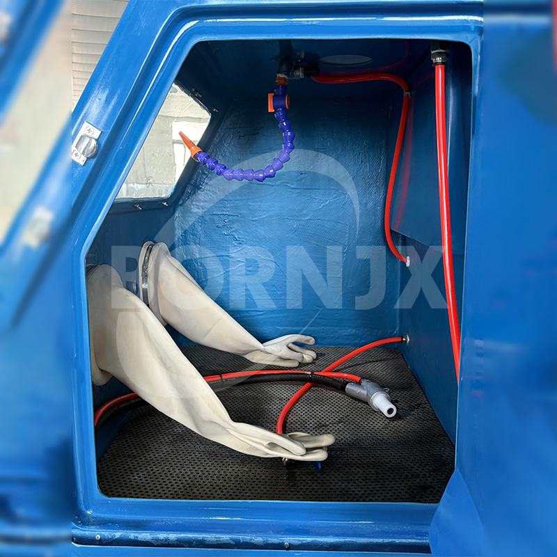 BN-9070 FRP Wet Sandblaster, Manual Operation for Mixing, Sandblasting, Polishing & Grinding - Bornjx Machinery
