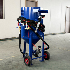 Wholesale Manual High-Pressure Polishing Sandblasting Pot, Mobile Large-Capacity Dry Sandblaster for Outdoor Rust Removal - Bornjx Machinery