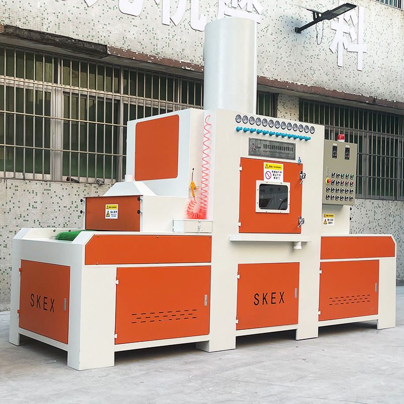High Pressure Automatic Conveyor Sandblaster, Engine Sandblasting Equipment for Industrial Production Lines - Bornjx Machinery
